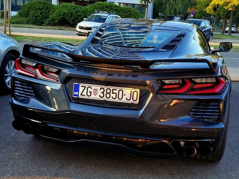 Chevrolet Corvette (2023) spotted in Zagreb, Croatia