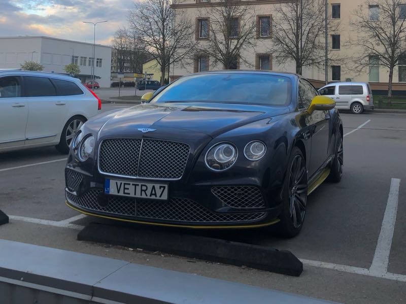 Bentley Continental GT spotted in Varėna