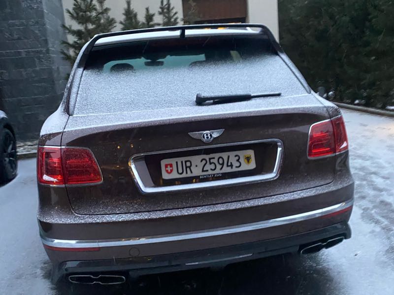 Bentley Bentayga (2020) spotted in Andermatt, Switzerland