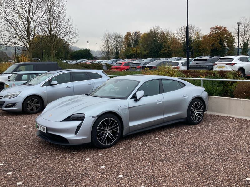 Porsche Taycan spotted in Macclesfield