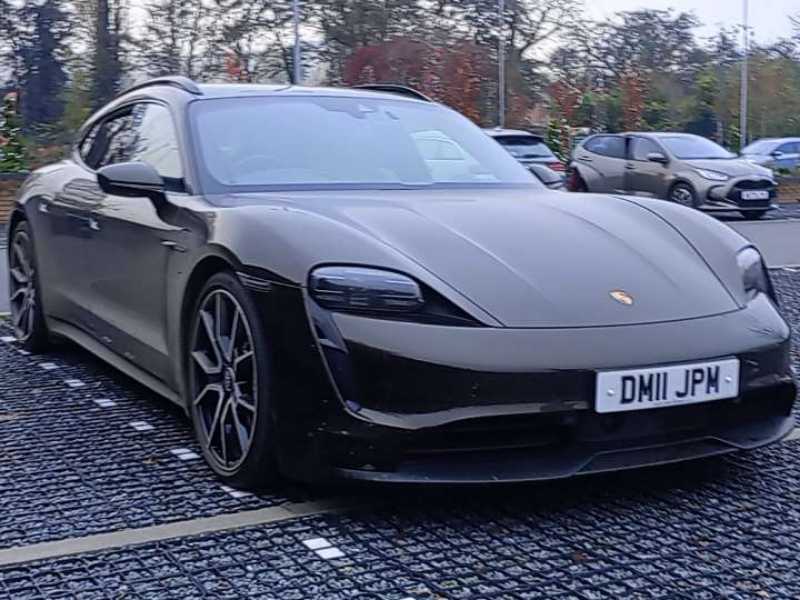 Porsche Taycan spotted in Talgarth