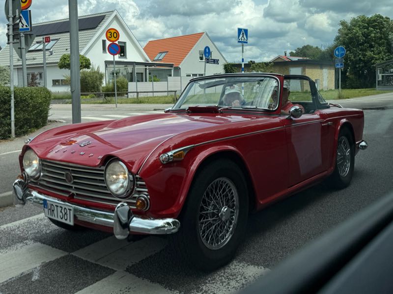 Triumph TR4A spotted in Malmö