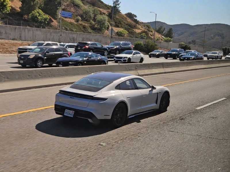 Porsche Taycan spotted in Thousand Oaks