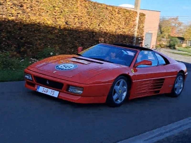 Ferrari 348 TS spotted in Kortrijk