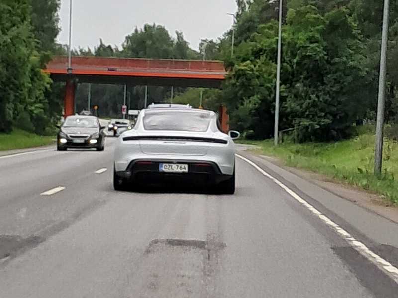 Porsche Taycan spotted in Vaasa