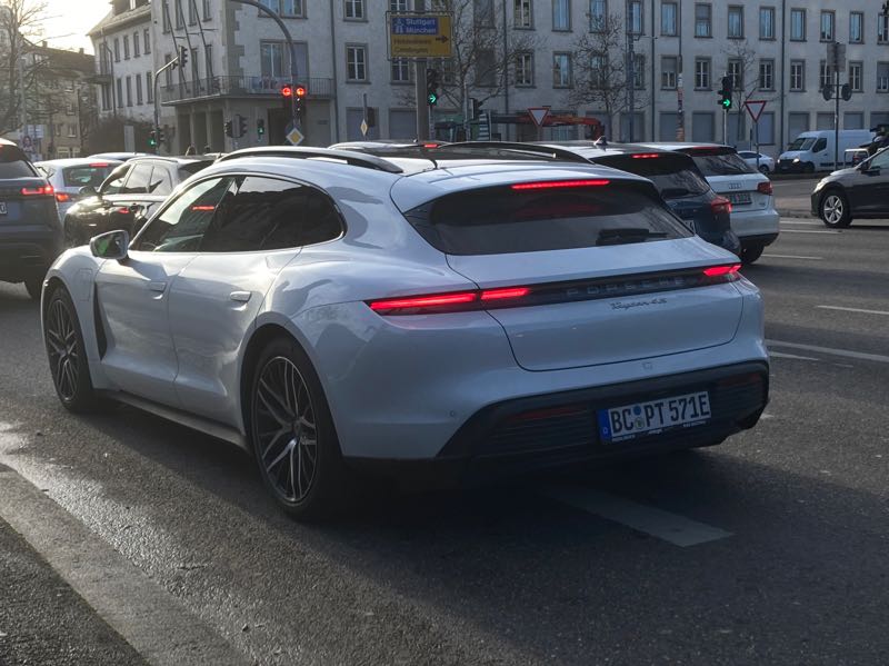 Porsche Taycan 4S spotted in Ulm