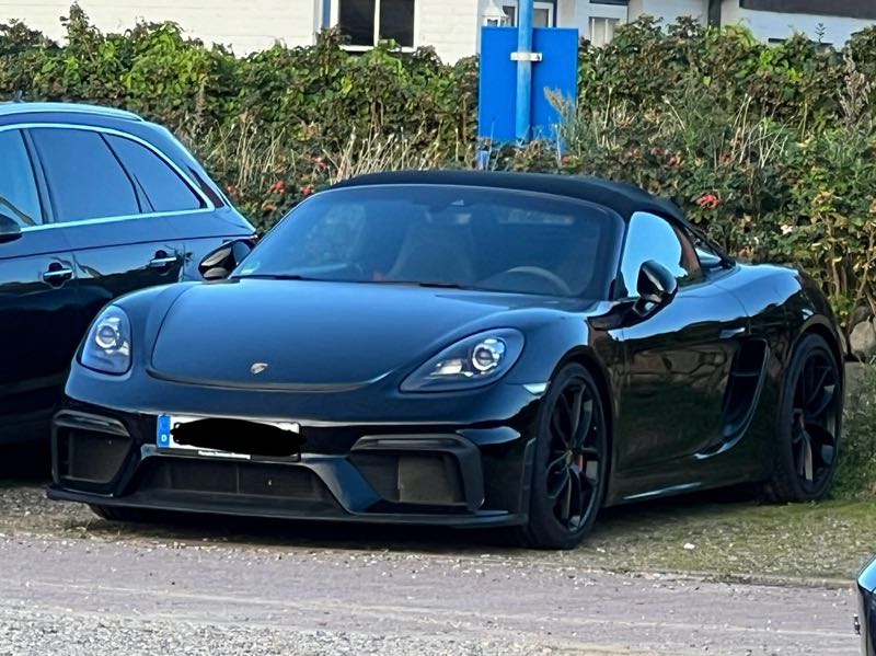 Porsche 718 Boxster Spyder spotted in Westerland