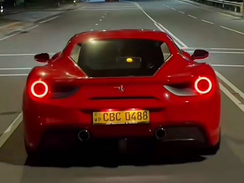 Ferrari 488 GTB spotted in Dambulla