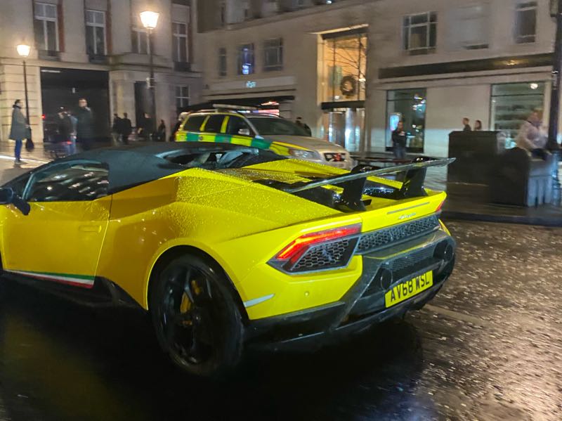Lamborghini Huracan Performante Spyder spotted in London