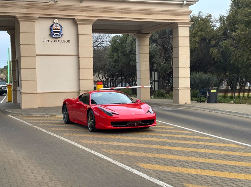 Ferrari 458 Italia spotted in Bloemfontein