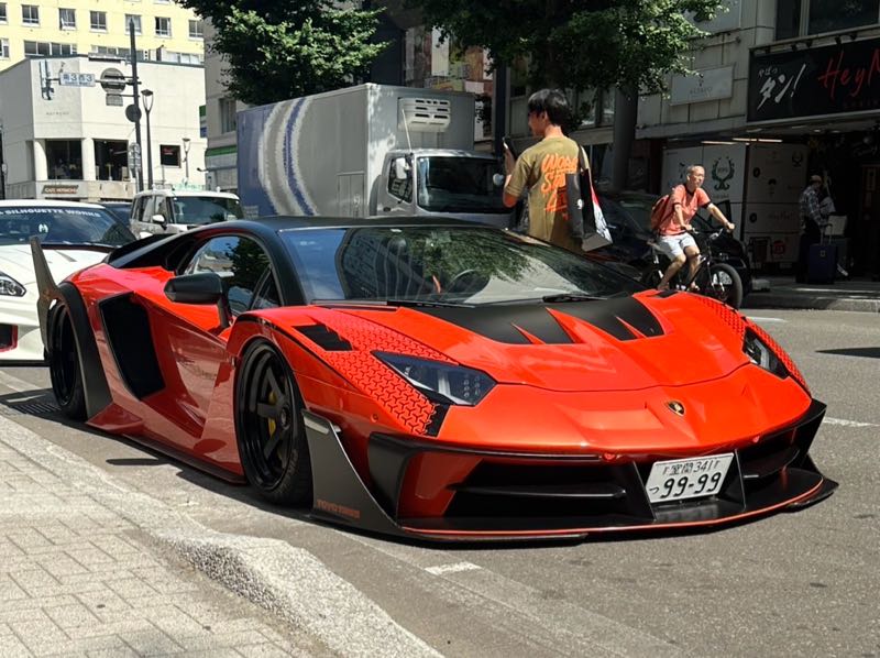 Lamborghini Aventador spotted in Sapporo