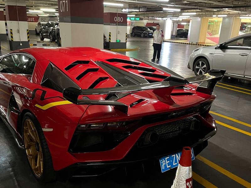 Lamborghini Aventador (2021) spotted in Pudong, China