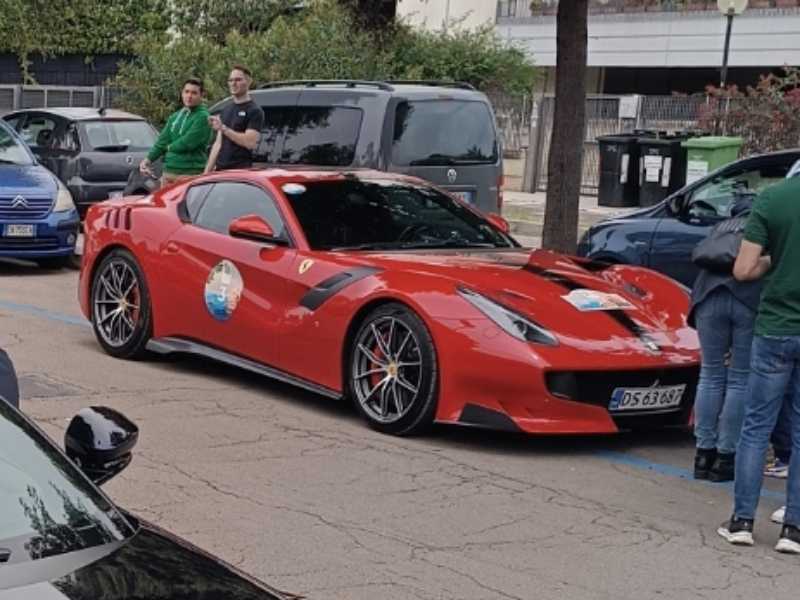 Ferrari F12tdf spotted in Lecce