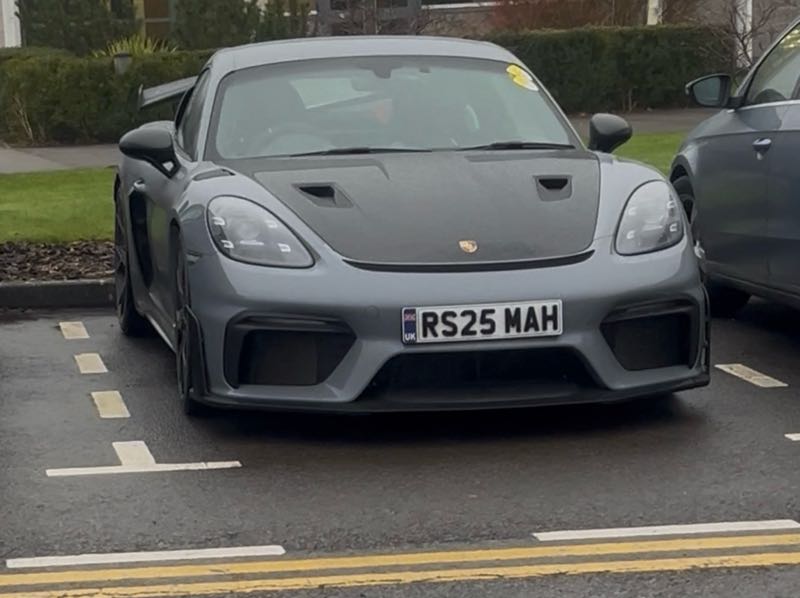 Porsche Cayman GT4 RS spotted in Telford