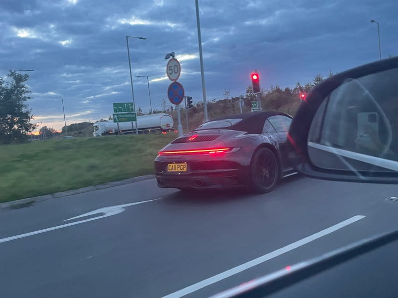 Porsche 911 Turbo S Cabriolet spotted in Stockport
