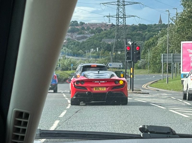 Ferrari F8 Tributo spotted in Newcastle upon Tyne
