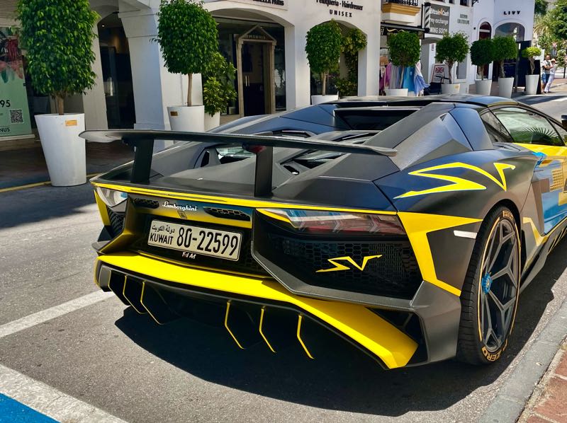 Lamborghini Aventador SV spotted in Marbella
