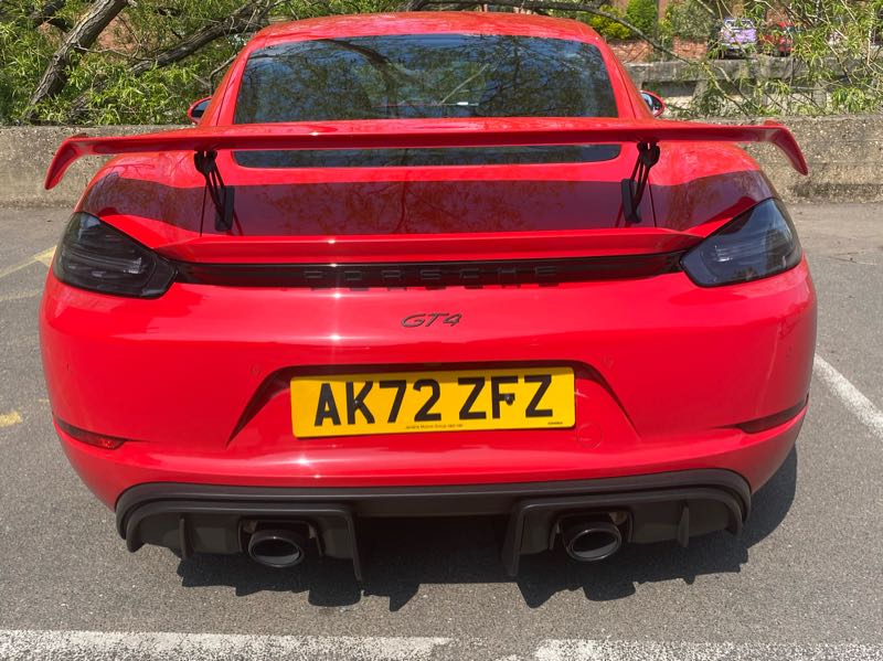 Porsche Cayman GT4 (2022) spotted in Norwich, United Kingdom
