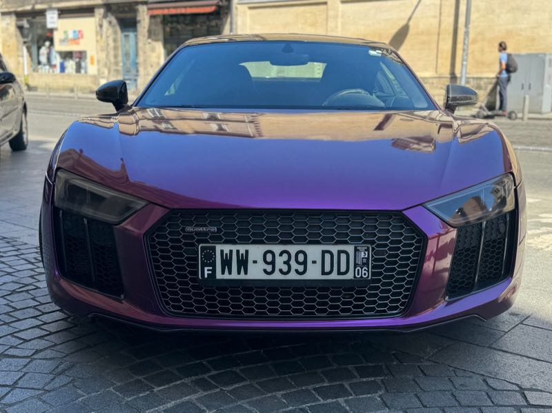 Audi R8 spotted in Bergerac