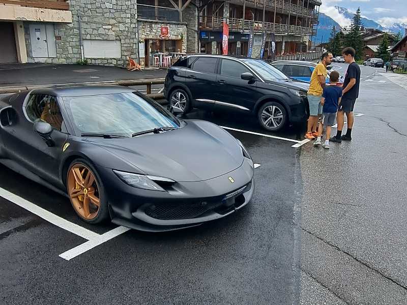 Ferrari 296 GTB spotted in Chamonix-Mont-Blanc