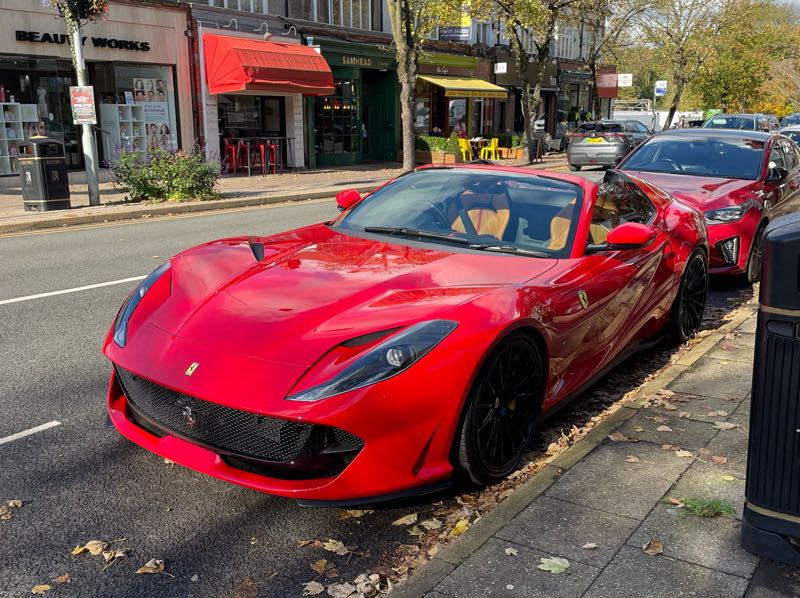 Ferrari 812 Superfast (2020) spotted in Manchester, United Kingdom