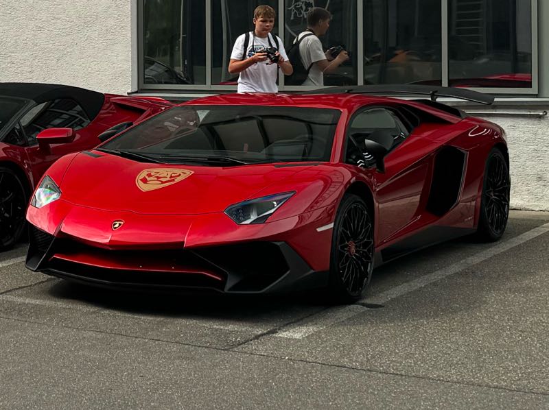 Lamborghini Aventador (2023) spotted in Sindelfingen, Germany