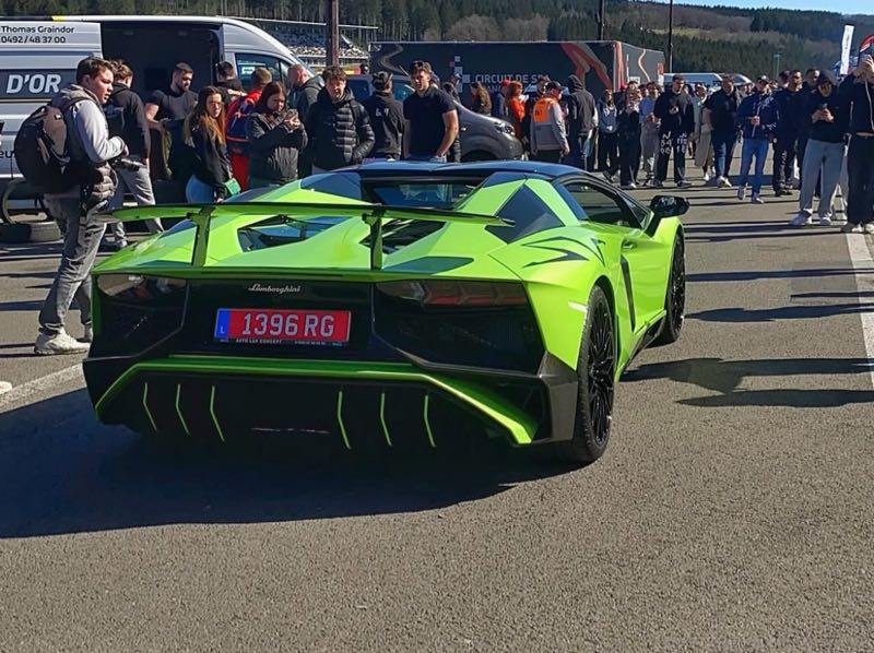 Lamborghini Aventador SVJ spotted in Brussels