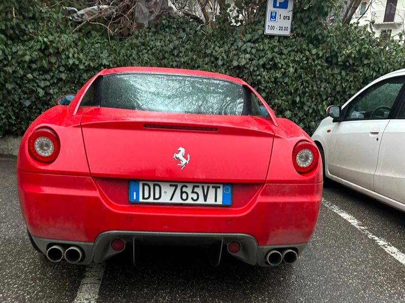 Ferrari 612 Scaglietti (2004) spotted in Darfo Boario Terme, Italy
