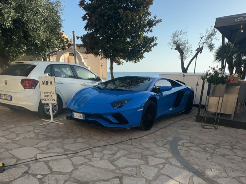Lamborghini Aventador (2021) spotted in Sperlonga, Italy