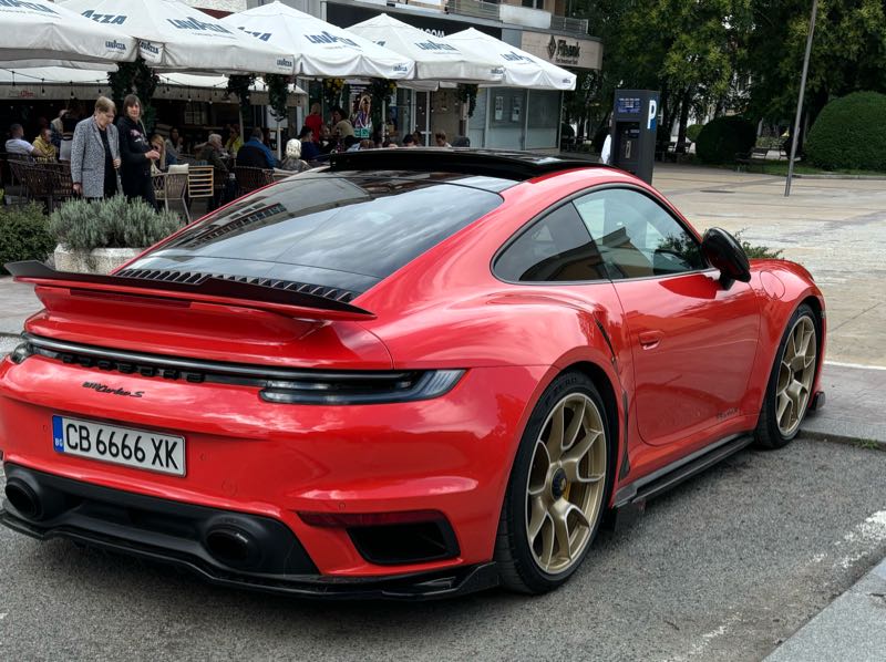 Porsche 911 Turbo S spotted in Botevgrad