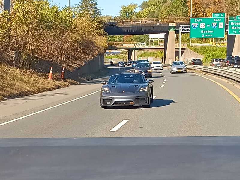 Porsche 718 Cayman GT4 spotted in Springfield