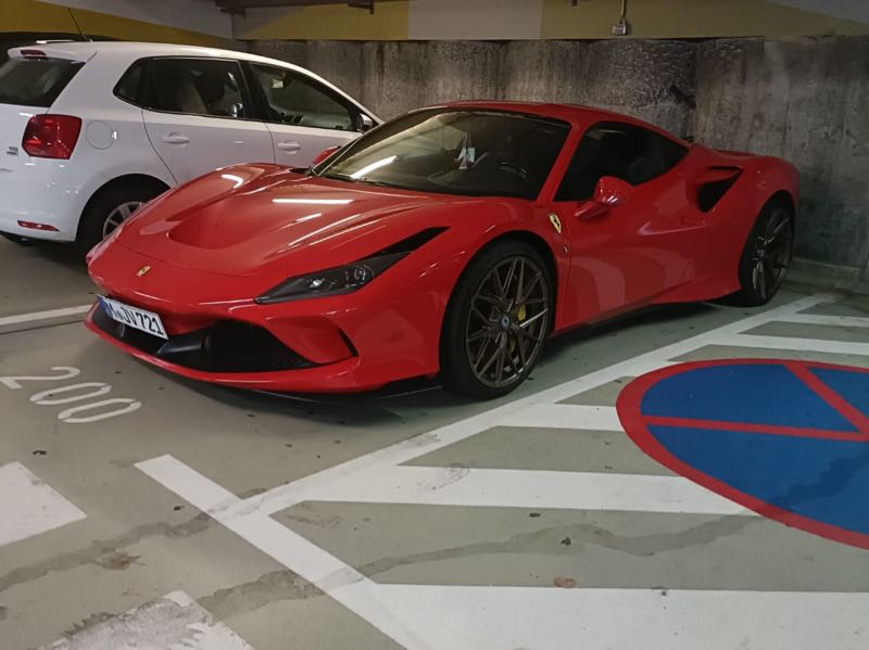 Ferrari F8 Tributo (2020) spotted in Landsberg am Lech, Germany