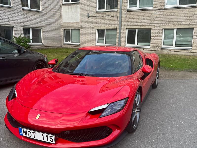 Ferrari SF90 Stradale spotted in Vilnius