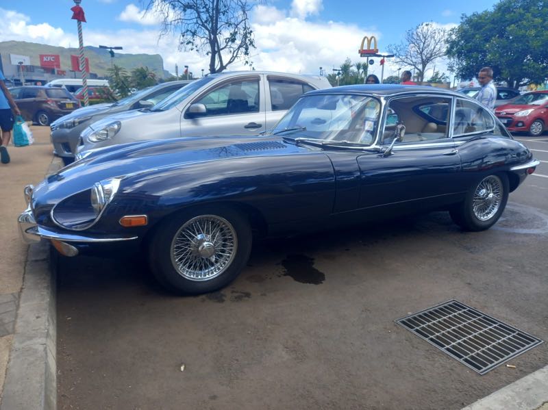 Jaguar E-Type spotted in Port Louis