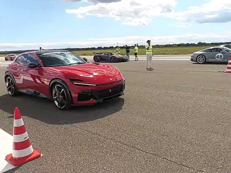 Ferrari Purosangue spotted in Bebra