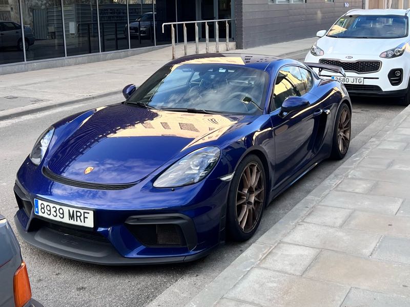 Porsche 718 Cayman GT4 spotted in Lleida