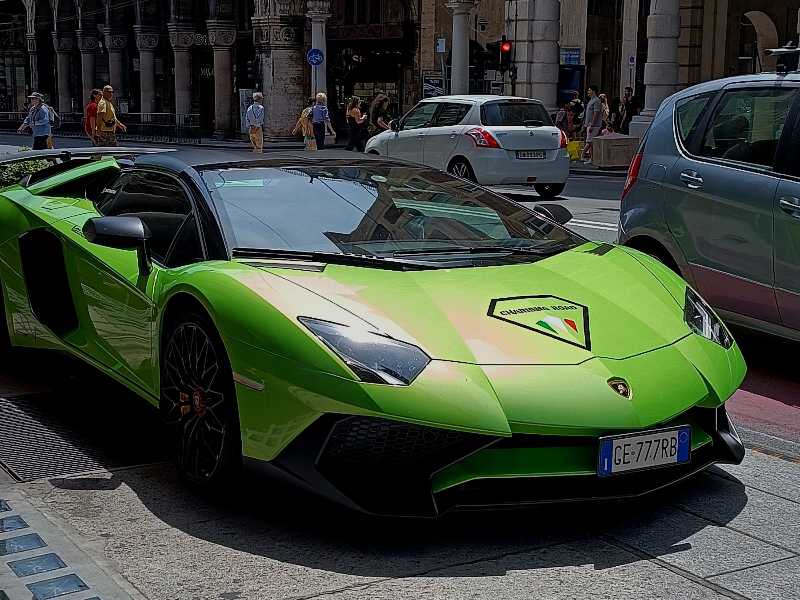 Lamborghini Aventador spotted in Genoa