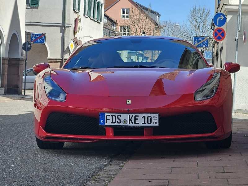Ferrari 488 GTB spotted in Freudenstadt