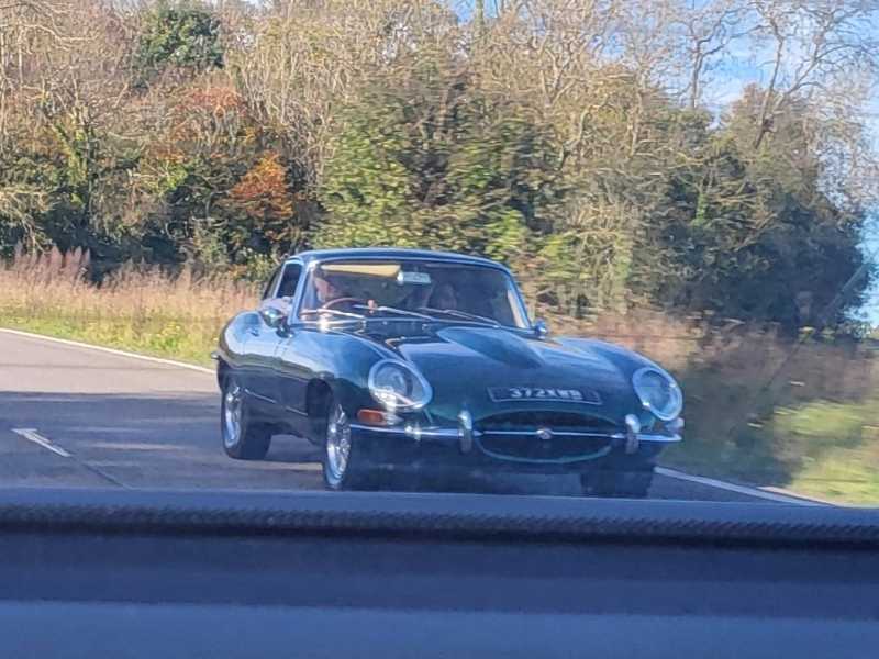 Jaguar E-Type spotted in Crawley