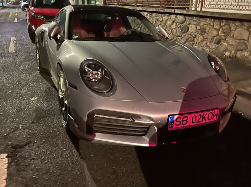 Porsche 911 Turbo S spotted in Sibiu