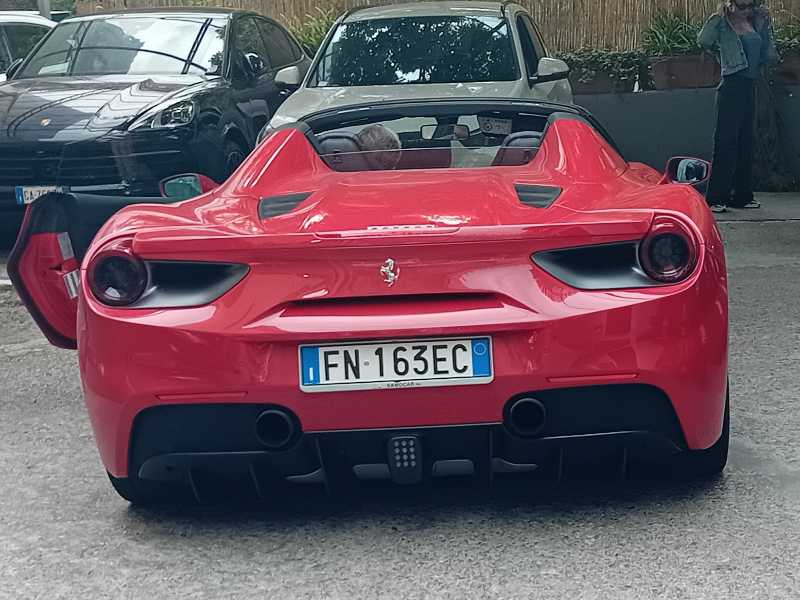 Ferrari 488 Spider spotted in Castellammare di Stabia