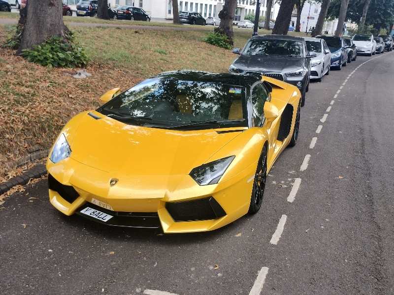 Lamborghini Aventador spotted in Royal Leamington Spa