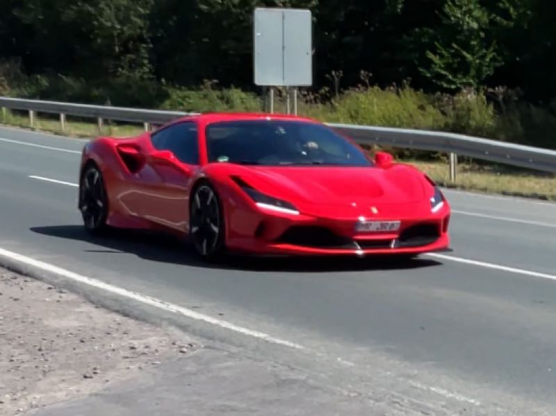 Ferrari F8 Tributo (2020) spotted in Nürburg, Germany
