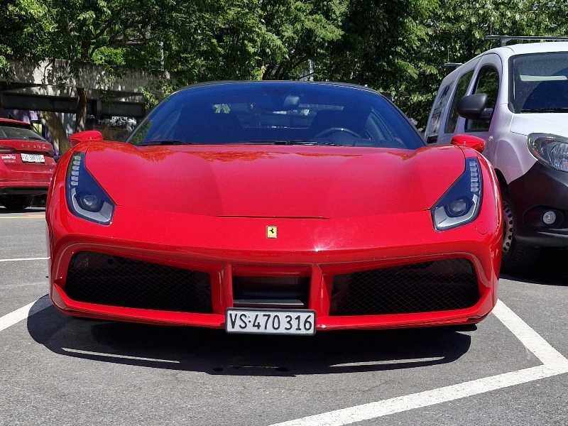 Ferrari 488 GTB spotted in Martigny-Ville