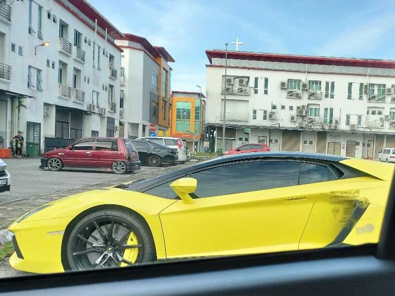 Lamborghini Aventador spotted in Kuching
