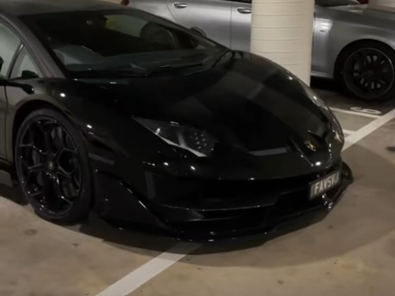 Lamborghini Aventador spotted in Johnstown
