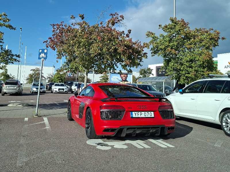 Audi R8 spotted in Borlänge