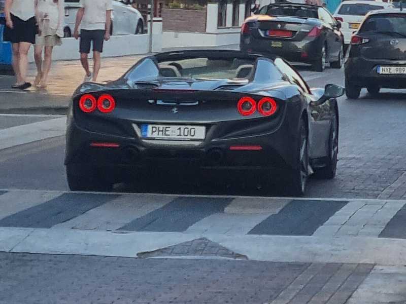 Ferrari F8 Spider spotted in Protaras