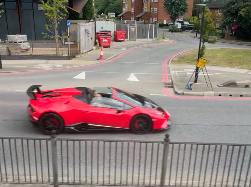 Lamborghini Huracan Performante Spyder spotted in London