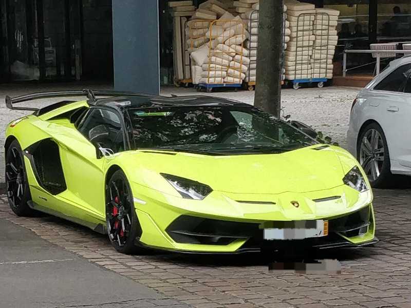 Lamborghini Aventador (2021) spotted in Mühlhausen, Germany
